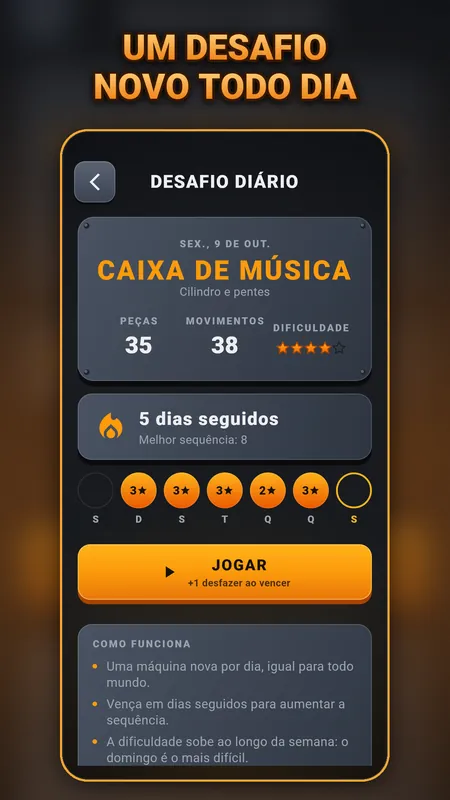 Um desafio novo todo dia