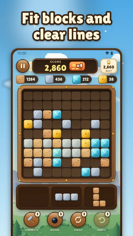Fit blocks and clear lines